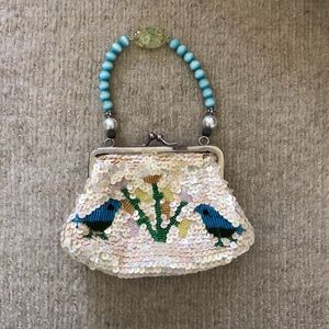Lily Scott Sequined Bird Purse